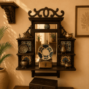Antique Ornate Display Mirror