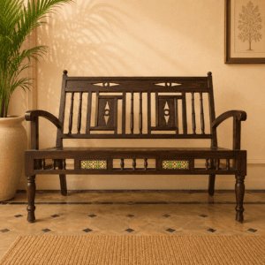 Heritage Spindle-Back Vintage Sofa